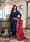 Afreen By Meher Glass Satin Kurti With Bottom Dupatta Wholesale Price In Surat